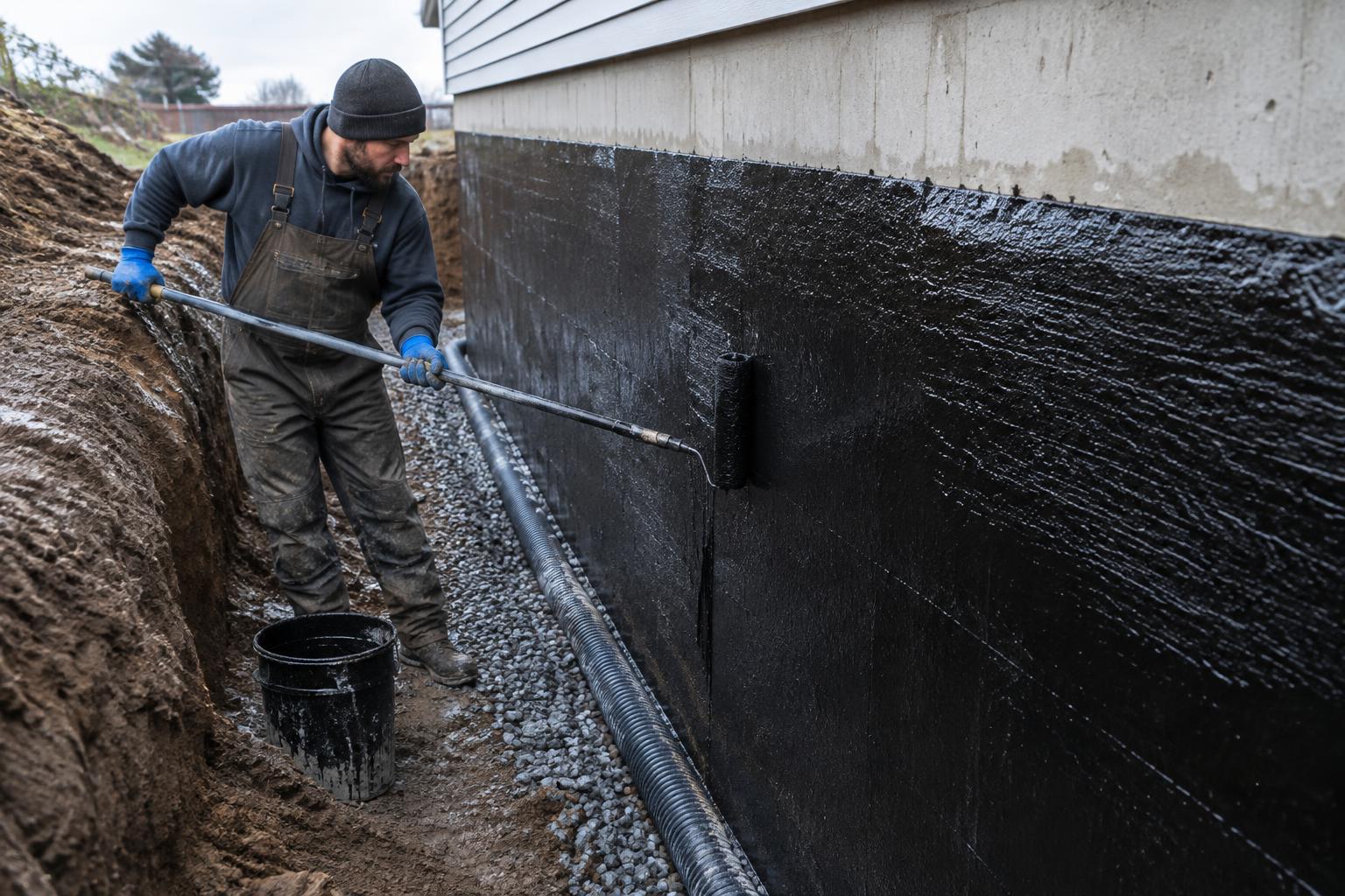 Foundation membrane work